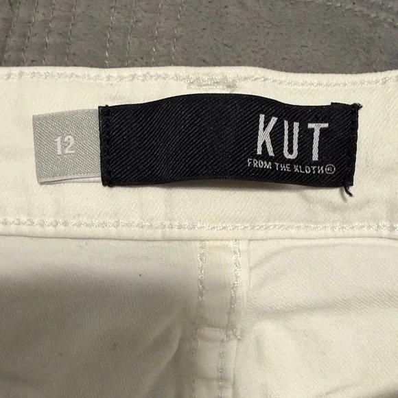 Kut from the Kloth White Denim Jeans - High Waist - Picture 2 of 6